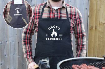 Dad’s Barbeque Apron Personalised Black BBQ Apron Dad Grandad Father’s Day Gift
