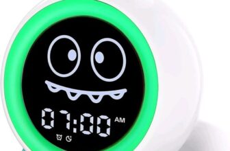Kids Alarm Clock, Toddler Sleep Training Clock with Night Lights, Sound Machine,