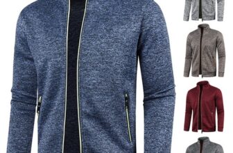 Mens Knitted Zip Up Sweater Cardigan Jumper Tops Sweatshirt Jacket Coat Outwear#