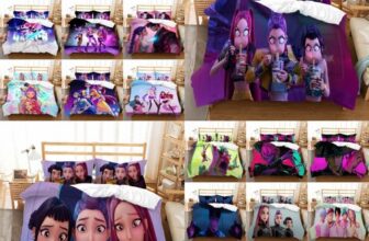 Demon Hunter Kids’ Bedding Set Duvet Cover Pillowcase Single Double Gift UK