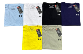 Men Under Armour Short sleeve Crew Neck T-Shirt Cotton Small chest logo-BNWT