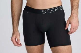 STEP ONE New Mens Boxer Briefs (Longer) Bamboo Underwear – TWO TONE Patterns