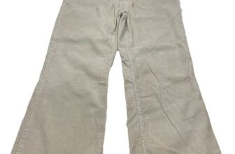 GAP BOOT Fit TAN Corduroy BUTTON FLY Pants Men’s SIZE 38/30 Cotton Y2K 2004 Vtg