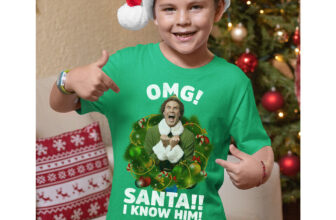 Santa I Know Him Funny Xmas Gift Ideas Family Matching Christmas T Shirt