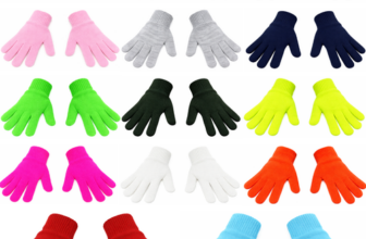 WHOLESALE Kids Magic Gloves Winter BULK Warmth Girls Boys Black Warm Childrens