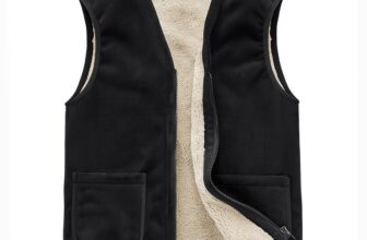 Men Faux Fur Gilet Coat Waistcoat Vest Fleece Lined Outerwear Top Thermal Casual