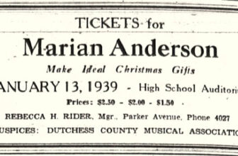 Marian Anderson & Poughkeepsie