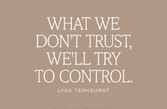 I’ve never really considered myself a controlling person.