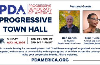 Sunday’s Town Hall: Ben Cohen of Ben & Jerry’s and Senator Nina Turner