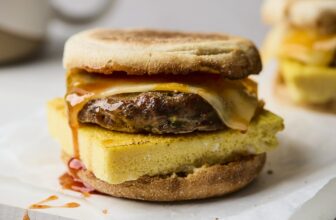 Sausage Egg and Cheese Breakfast Sandwiches | Olive & Mango