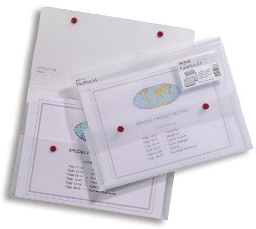 Snopake PolyPlus - Electra Assorted Polypropylene (PP) A4
