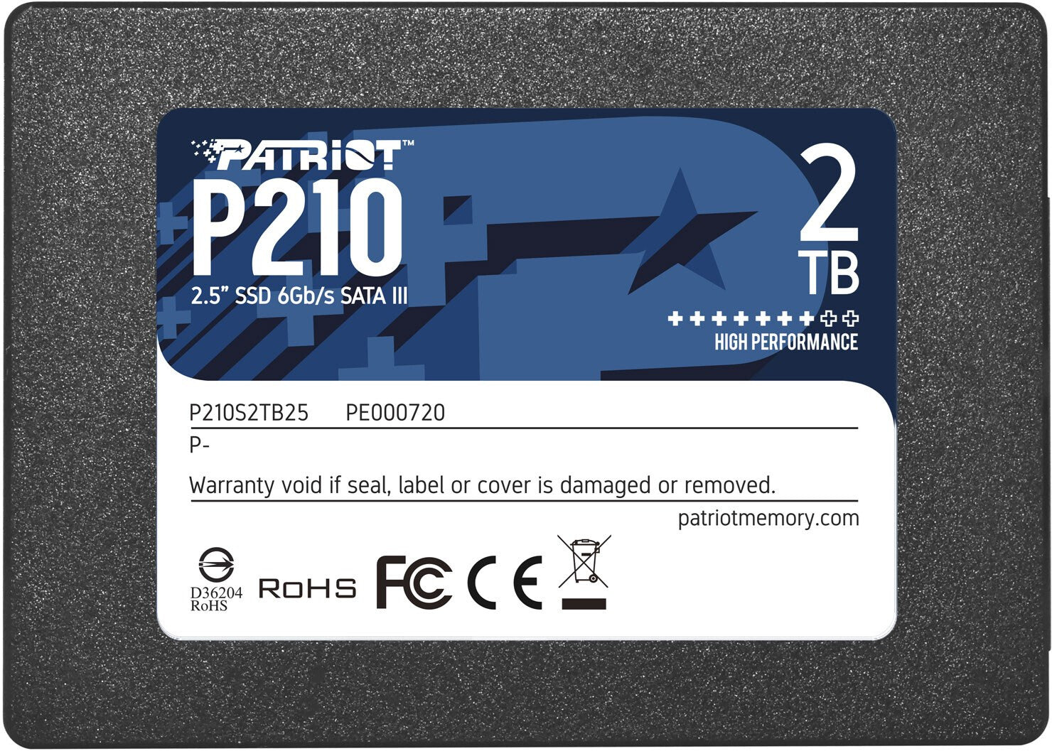 Patriot Memory P210 2 TB 2.5" Serial ATA III