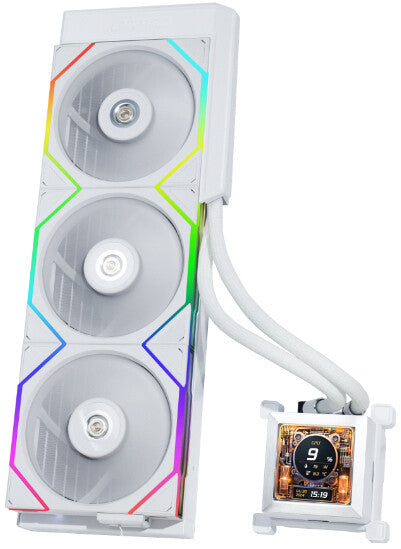 Lian Li HSLCD36SW computer cooling system Computer case All-in-one liquid cooler 12 cm White