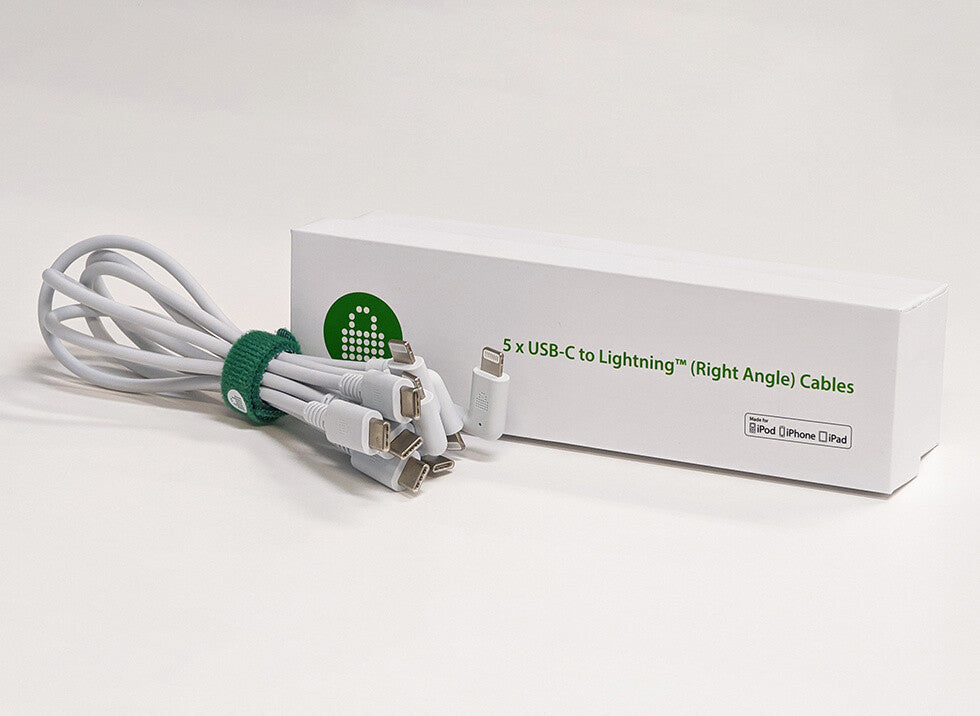 LocknCharge LNC10501 lightning cable 0.3 m White