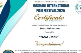 “Held Back” Wins “Best Animation” in Roshani