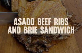 Asado Beef Ribs and Brie Sandwich