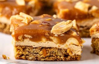 Caramel Peanut Bars | Kevin Is Cooking