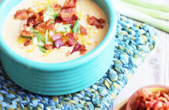 Cheesy Corn And Bacon Chowder