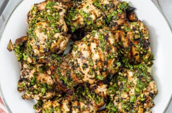 Chimichurri Chicken Thighs (Charcoal-Grilled) – Chiles and Smoke
