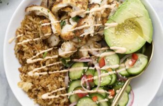 Crispy Chicken Rice Bowls With Spicy Mayo