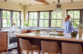 Escape to Karine Vanasse’s Chic Farmhouse in the Woods