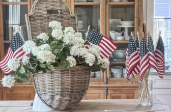 How to Make a Simple Patriotic Summer Hanging Basket