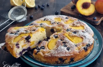 Peach Blueberry Cake – Easy Fresh Fruit Cake with Greek Yogurt