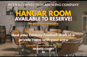 🏈 Host Your Fantasy Football Draft in The Hangar Room! | NJCB