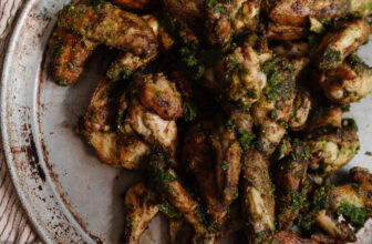 Easy Grilled Pesto Chicken Wings