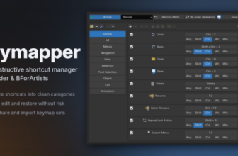 Keymapper, a new addon for easily managing key bindings in Blender [$]