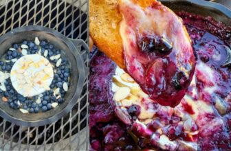 Lemon Blueberry Camembert Skillet Dip