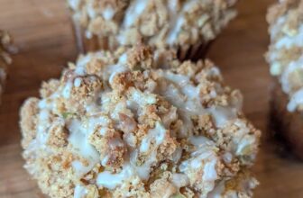 P- Peach and Carrot Streusel Muffins