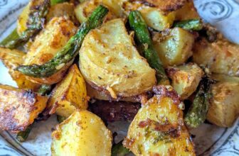 Curry Roasted Potatoes and Asparagus