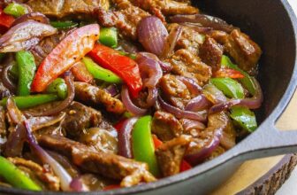 Pepper Steak Recipe (Tender Beef with Onions and Peppers)