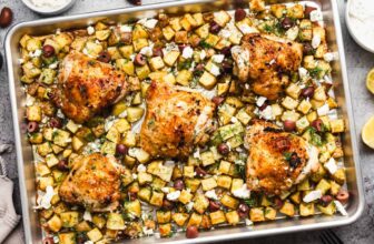 Easy Sheet Pan Greek Chicken and Potatoes