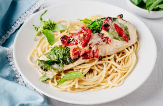 Simple Sheet Pan Tuscan Chicken (Easy Weeknight Dinner)