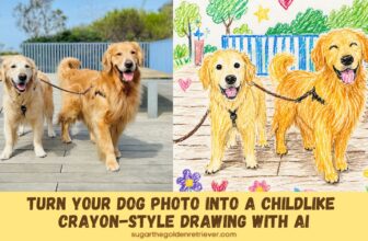 Turn Your Dog Photo Into a Childlike Crayon-Style Drawing With AI