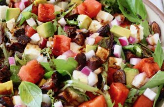 Watermelon Basil Salad | Cooking On The Weekends