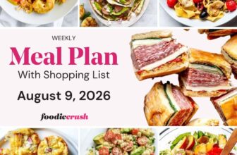 Weekly Meal Plan: August 9, 2026