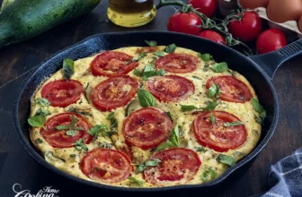 Easy Tomato Zucchini Frittata – Healthy, High-Protein and Gluten-Free