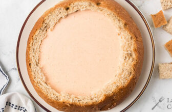 Beer Cheese Dip in a Bread Bowl