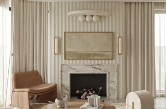 A Modern Home In Beige With Earthy Brown Accents