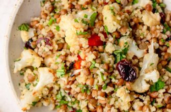 Bulgur Salad with Lentils and Cauliflower