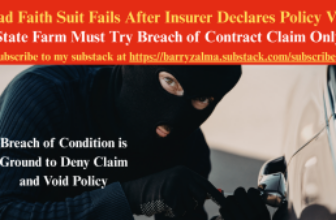 Bad Faith Suit Fails After Insurer Declares Policy Void