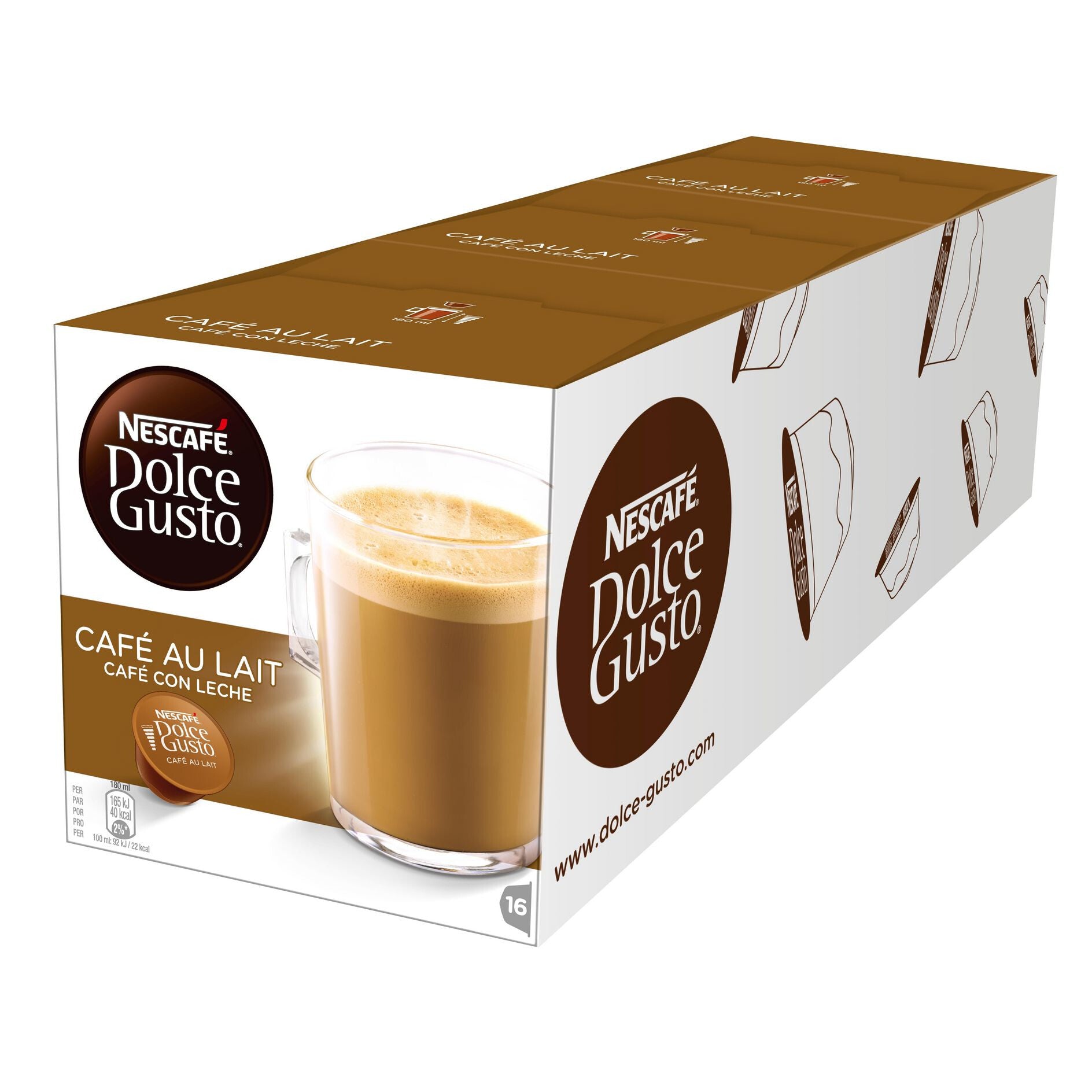 Nestle Dolce Gusto Café au Lait Coffee capsule 16 pc(s)