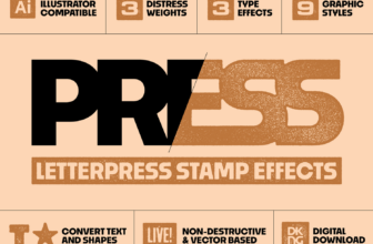 Live Letterpress Stamp Effects — DKNG