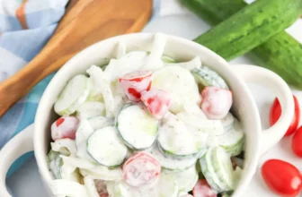 Creamy Cucumber Salad – Easy Side Dish Recipe
