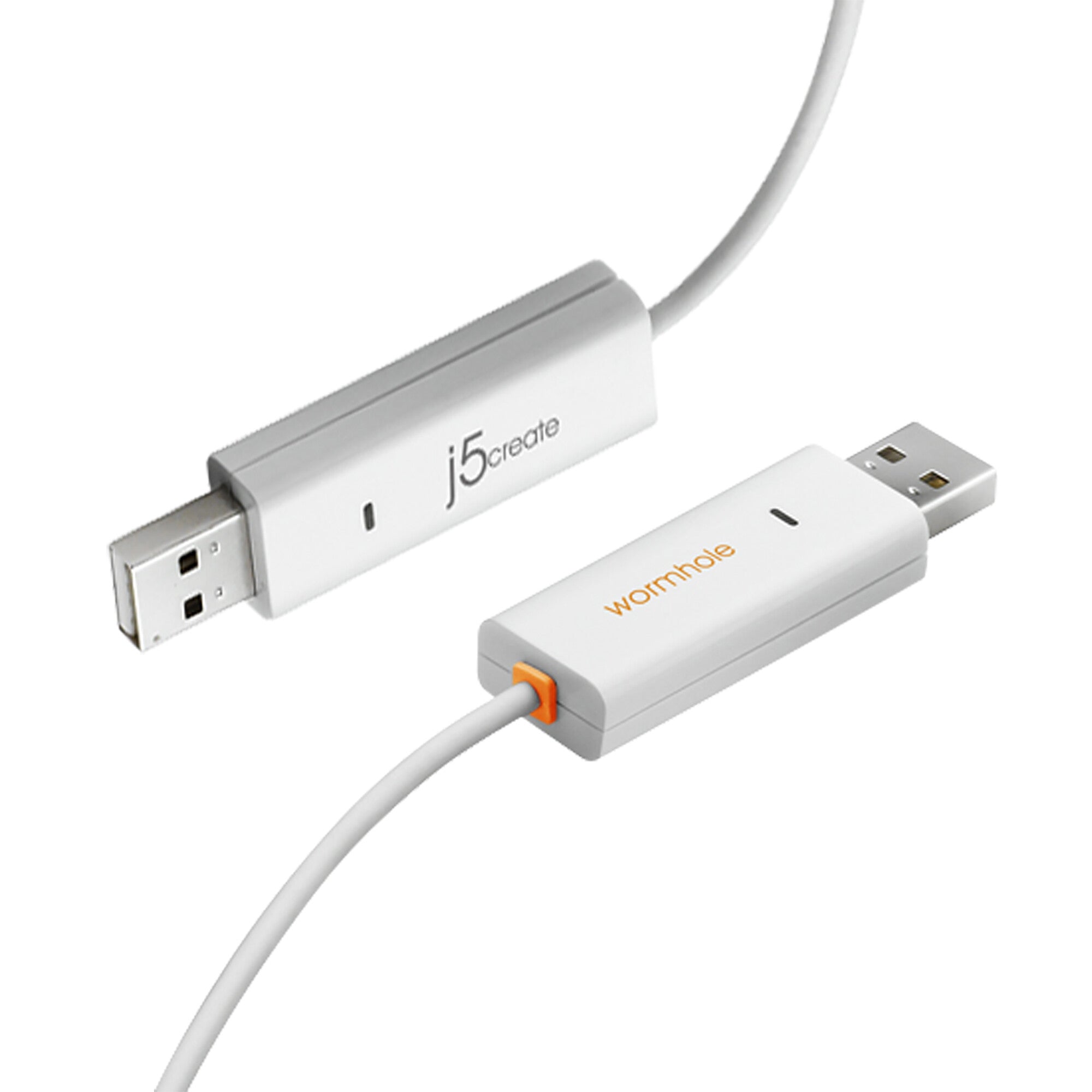 j5create JUC400 Wormhole™ Switch – Windows® & Mac®, White, 1.8 m
