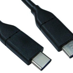 Cables Direct USB C/USB C 1m USB cable USB 3.2 Gen 2 (3.1 Gen 2) Black