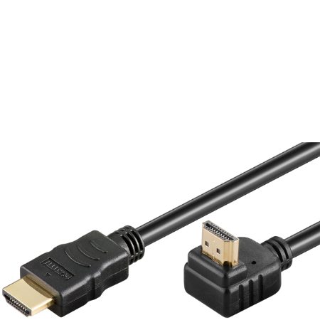 Goobay High Speed HDMI 90Â° Cable w. Ethernet - 0 5 m